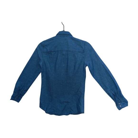 J Crew Chambray shirt in signature fit (Denim/Lovers Lane Wash) - Picture 8 of 10